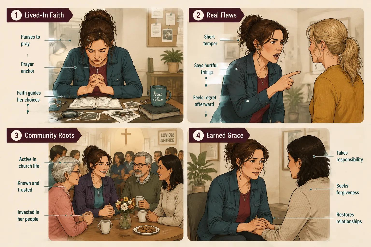 How Do You Balance Faith With Character Flaws in Cozy Mysteries