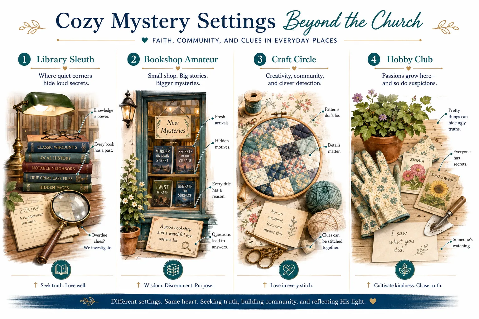 The Difference Between Christian Cozy Mysteries and Regular Cozy Mysteries