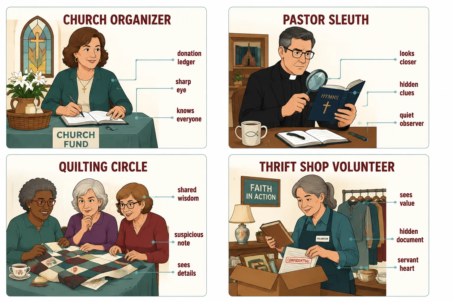 What Makes a Cozy Mystery Christian vs. Just a Regular Cozy Mystery