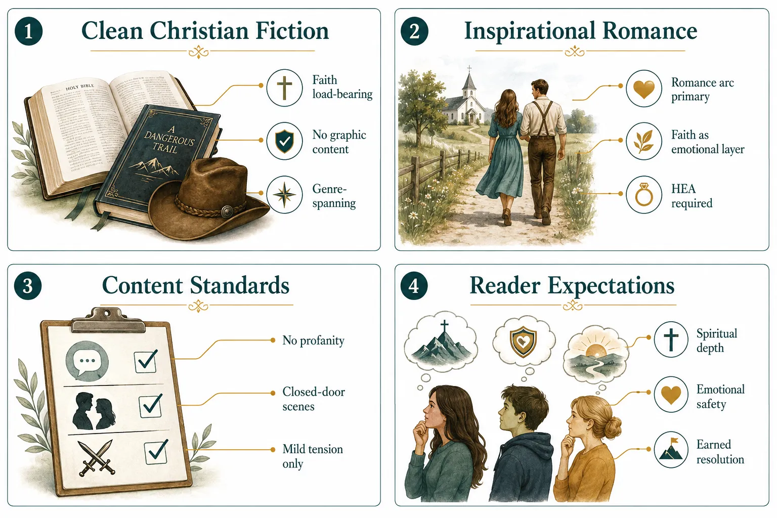 What's the Difference Between Clean Christian Fiction and Inspirational Romance