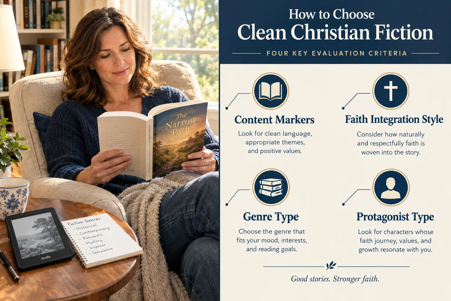 Clean Christian Fiction With Strong Female Characters and Faith Struggles