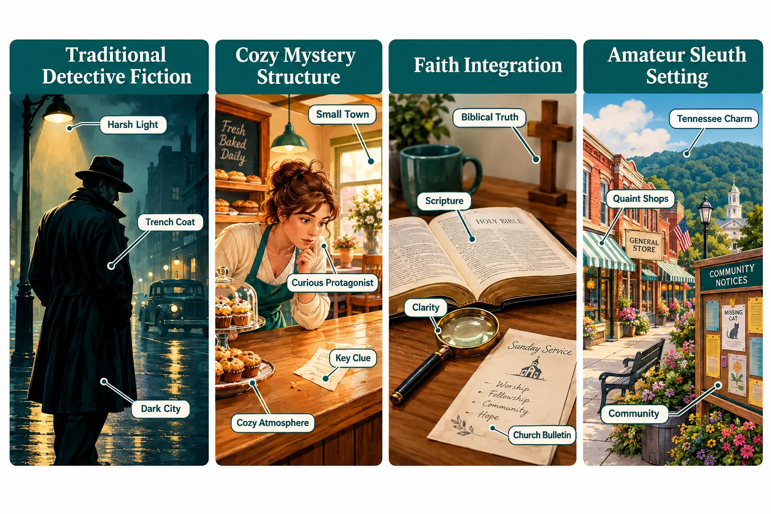 What Is a Cozy Mystery and How Does It Differ from Traditional Detective Fiction