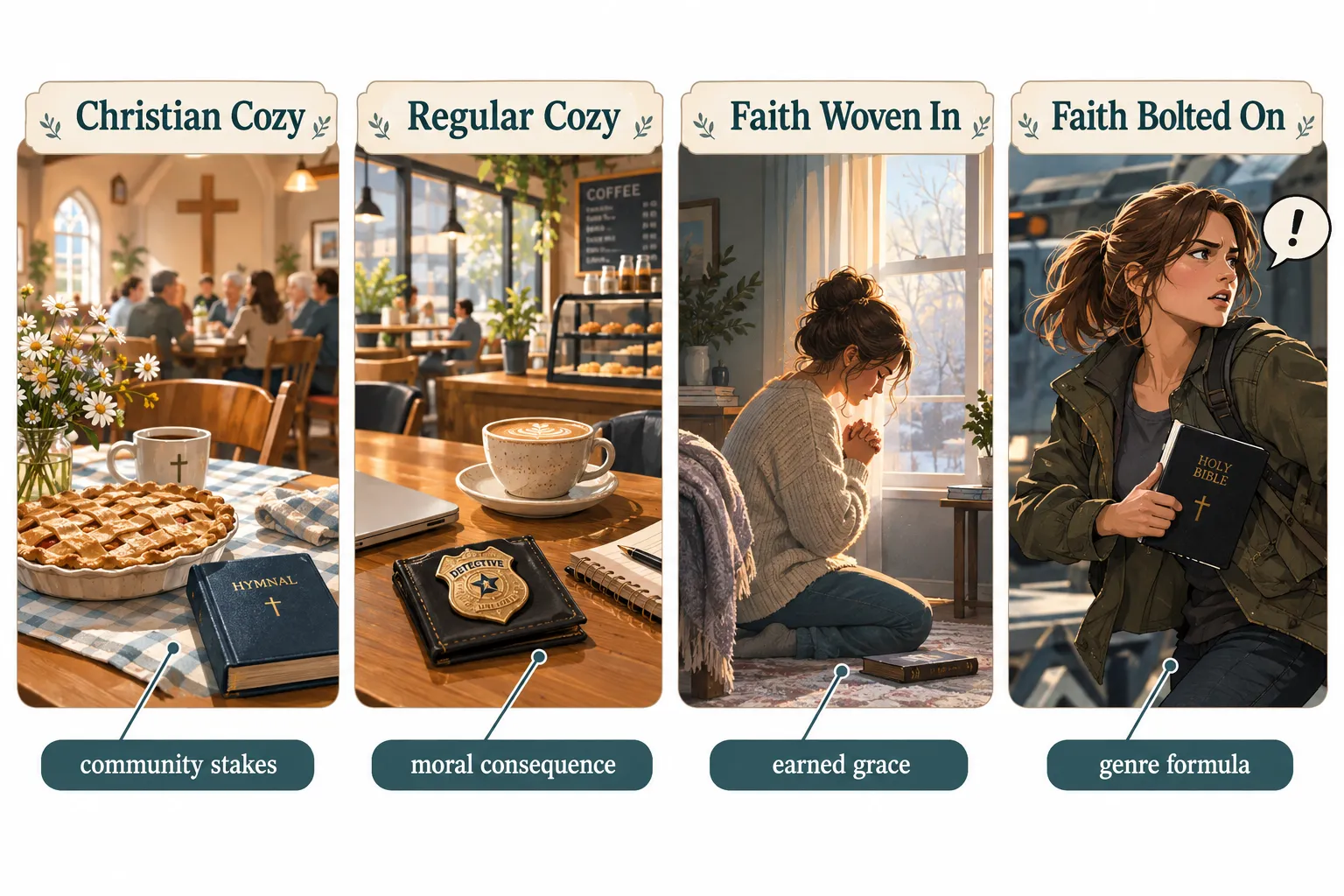 What Makes a Christian Cozy Mystery Different From Regular Cozy Mysteries