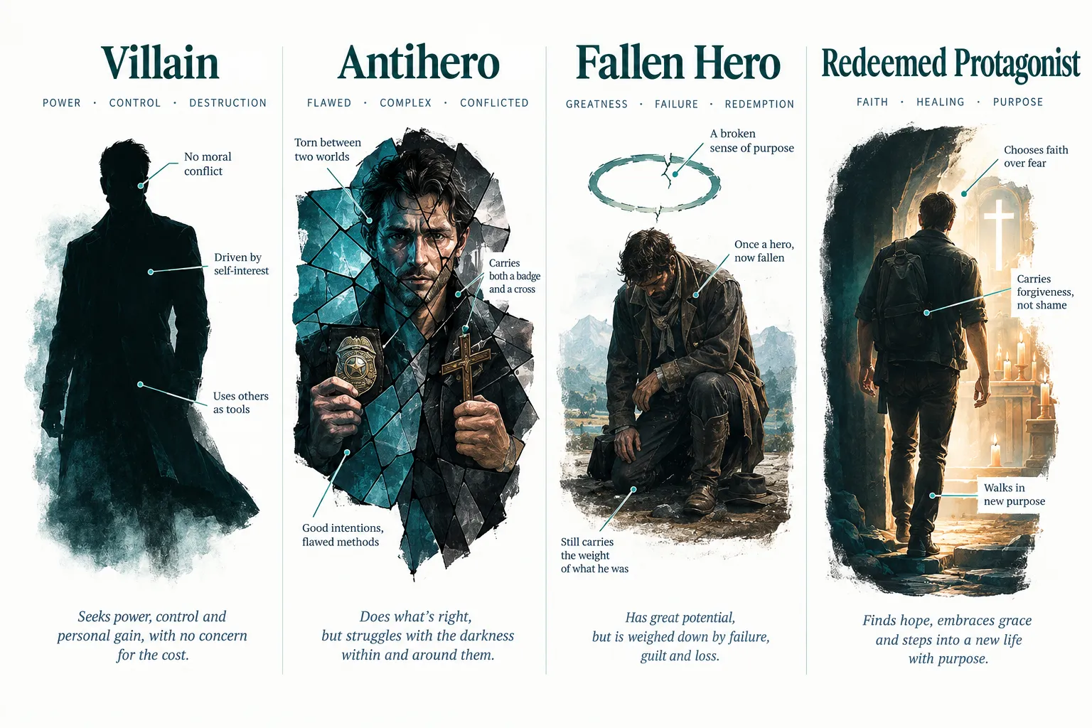 What Makes an Antihero Different from a Villain in Christian Fiction