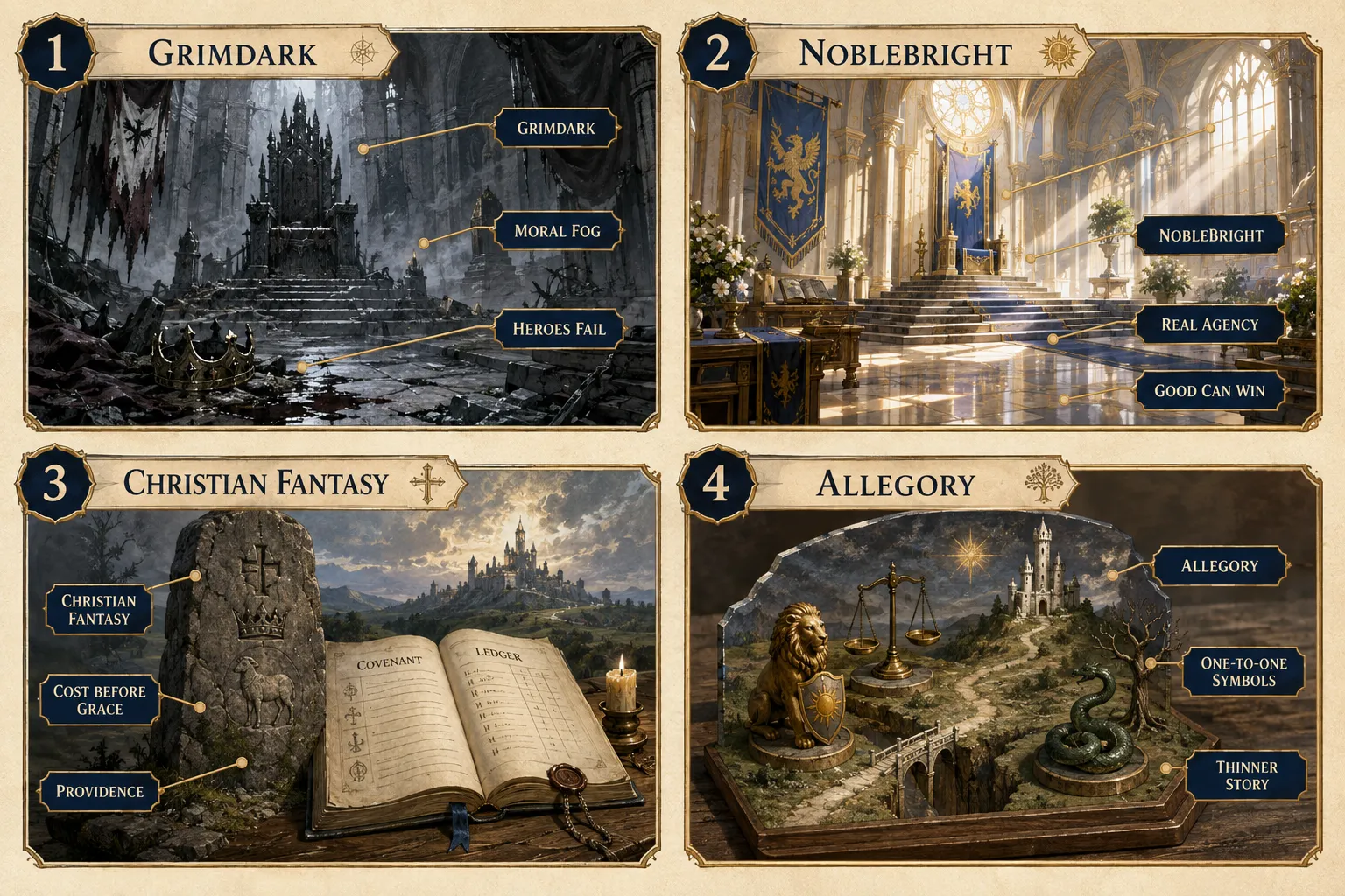 What is Christian fantasy fiction, and how is it different from regular fantasy?