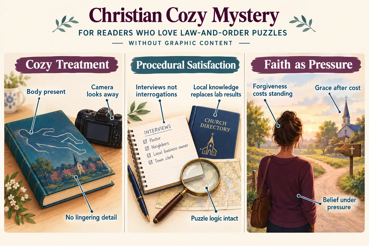 What's the difference between a cozy mystery and a regular mystery novel?